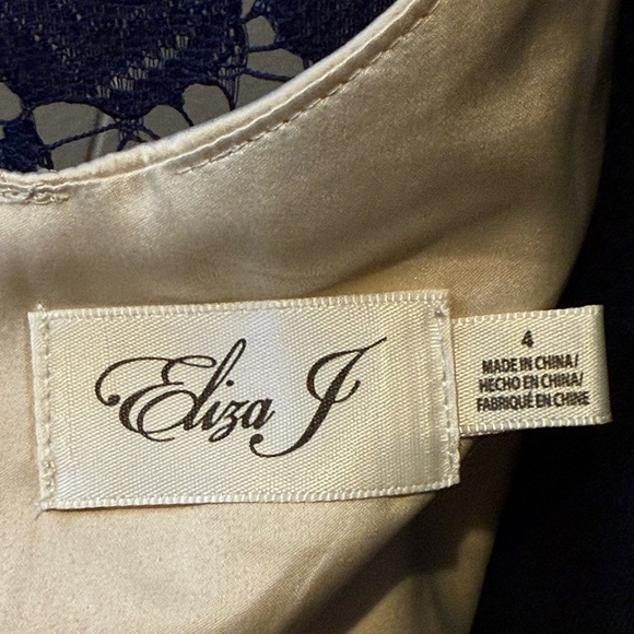 Eliza J Navy Lace Maxi Dress - Picture 6 of 7